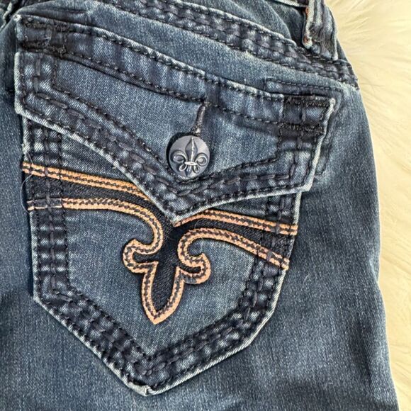 Rock Revival Jen Denim Boot Cut Jeans Sz 26 - Picture 5 of 14